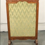 Антикварный каминный экран с резным навершием 1750-х гг. 