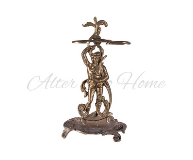 Винтажная голландская подставка для зонтов из латуни