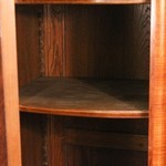 Антикварный книжный шкаф с наборным фасадом дверец 1860-х гг. 