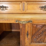 Шкаф из ореха с резными композициями 1850-х гг.