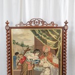 Антикварный каминный экран с витыми колоннами 1840-х гг.