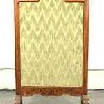 Антикварный каминный экран с резным навершием 1750-х гг. 