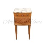 Антикварная прикроватная тумба с мраморной столешницей 1870-х гг. 