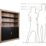 Книжный шкаф лофт