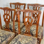 Комплект из антикварных стульев в стиле Чиппендейл 1910-х гг.