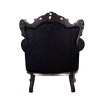 Черное кресло в стиле барокко