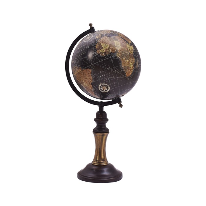Декоративный глобус на деревянной подставке