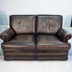 Винтажный кожаный диван