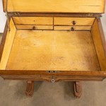 Антикварный столик-конторка с кожаной столешницей 1830-х гг