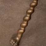 Антикварный набор для камина из латуни 1890-х гг.