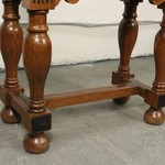 Антикварный шкаф с арочным резным убранством на высоких ножках 1860-х гг.  