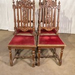 комплект из четырех антикварных стульев в стиле неоренессанс 1850-х гг.