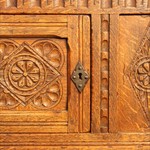 Антикварный дубовый сундук 1920-х гг. 