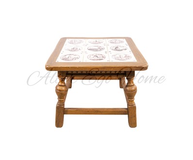 Винтажный столик с керамическими вставками 1950-х гг.