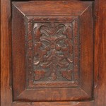 Антикварный навесной шкафчик с зеркальным полотном 1900-х гг. 