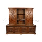 Антикварный книжный шкаф в неоготическом стиле 1910-х гг. 