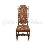 Антикварный стул с резной спинкой 1850-х гг. 