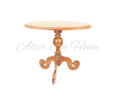 Антикварный чайный столик с круглой столешницей 1850-х гг. 