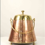 Антикварное декоративное ведро из комбинированного металла 1850-х гг. 