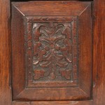 Антикварный навесной шкафчик с зеркальным полотном 1900-х гг. 