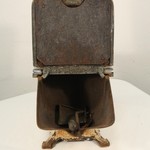 Антикварный эмалированный зольник с цветочным орнаментом 1900-х гг. 