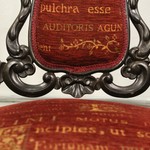 Антикварное кресло тронного типа резного темного ореха 1850-х гг. 