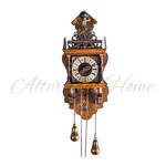 Антикварные настенные часы с атлантами