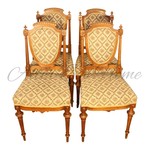 Комплект из 4-х антикварных стульев со спинками щитками 1860-х гг. 