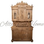 Антикварный буфет светлого дуба с резным убранством 1860-х гг. 