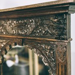 Антикварное голландское зеркало в дубовой раме