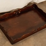 Антикварный поднос с фигурными бортиками 1910-х гг. 