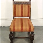 Комплект антикварных стульев с пышными сиденьями 1910-х гг. 