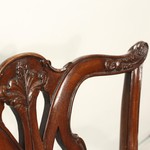 Антикварное кресло в стиле Чиппендейл 1890-х гг. 