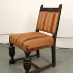 Комплект антикварных стульев с пышными сиденьями 1910-х гг. 