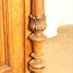 Антикварный французский буфет с витражной вставкой 1870-х гг. 