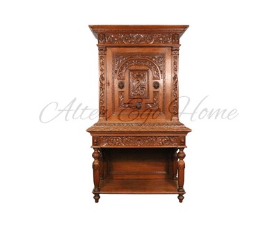 Антикварный французский дубовый шкаф 1860-х гг. 