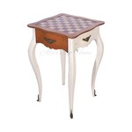 Шахматный стол из массива вишни