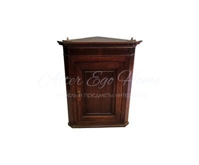 Антикварный угловой дубовый шкафчик 1860-х гг. Антикварный угловой дубовый шкафчик 1860-х гг.