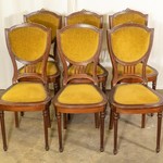 Комплект из 6-ти антикварных стульев со сквозной спинкой 1870-х гг. 