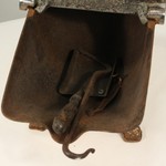 Антикварный эмалированный зольник с цветочным орнаментом 1900-х гг. 