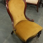 Антикварное кресло-туфелька 1850-х гг. 