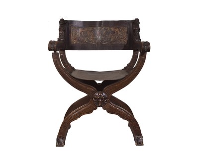 Антикварное кресло из ореха 1850 года 