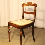 Комплект из 3-х антикварных палисандровых стульев с интарсией 1820-х гг. 