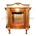 Антикварный чайный столик тёмного дуба 1910-х гг. 