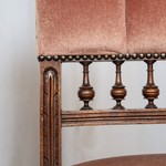 Комплект из шести антикварных стульев в стиле неоренессанс со спинкой капитоне 1860-х гг. 