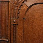 Антикварный дубовый сервант 1840-х гг. 