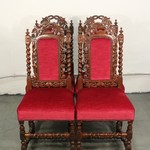 Комплект из 4-х антикварных стульев в стиле неоренессанс 1850-х гг. 
