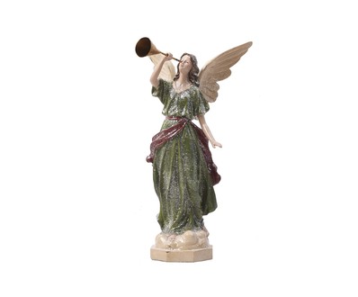 Декоративная фигурка ангела с горном