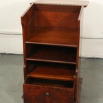 Антикварная тумбочка с фигурной линией столешницы 1950-х гг. 