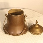 Антикварный зольник из латуни 1850-х гг. 